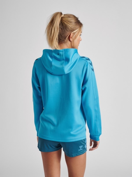 Damen Hoodie Hummel Core XK Poly Sweat - Blue Danube